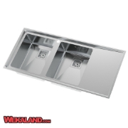 تصویر  سینک ظرفشویی استیل البرز مدل 952 توکار