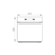 تصویر  فر توکار برقی کن مدل E6501 مشکی