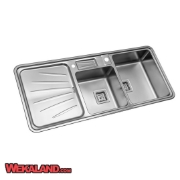 تصویر  سینک ظرفشویی استیل البرز مدل 854 توکار