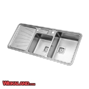 تصویر  سینک ظرفشویی استیل البرز مدل 854 توکار