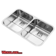 تصویر  سینک ظرفشویی استیل البرز مدل 935 زیر صفحه ای