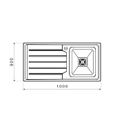 تصویر  سینک ظرفشویی بیمکث مدل 936 توکار