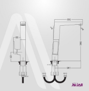 تصویر  شیر ظرفشویی البرز روز مدل کروز طلایی