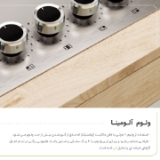 تصویر  اجاق گاز صفحه ای کن مدل الیو ELIO