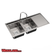 تصویر  سینک ظرفشویی  بیمکث مدل 743 توکار