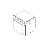 تصویر  فر توکار برقی کن مدل کلر مشکی استیل KELLER IOT